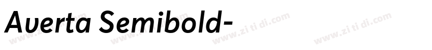 Averta Semibold字体转换 Averta Semibold字体转换